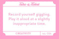 Load image into Gallery viewer, Take-a-Ticket: Creativity
