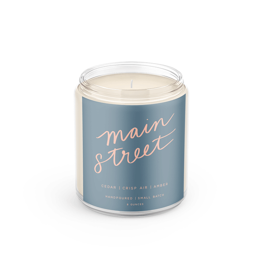 main street: 8 oz soy candle