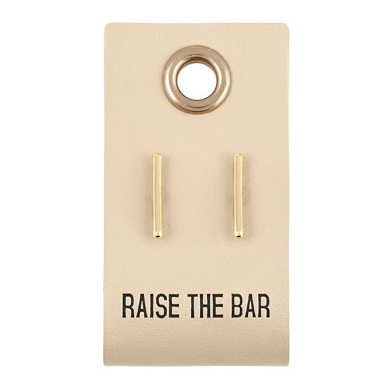 bar stud earrings