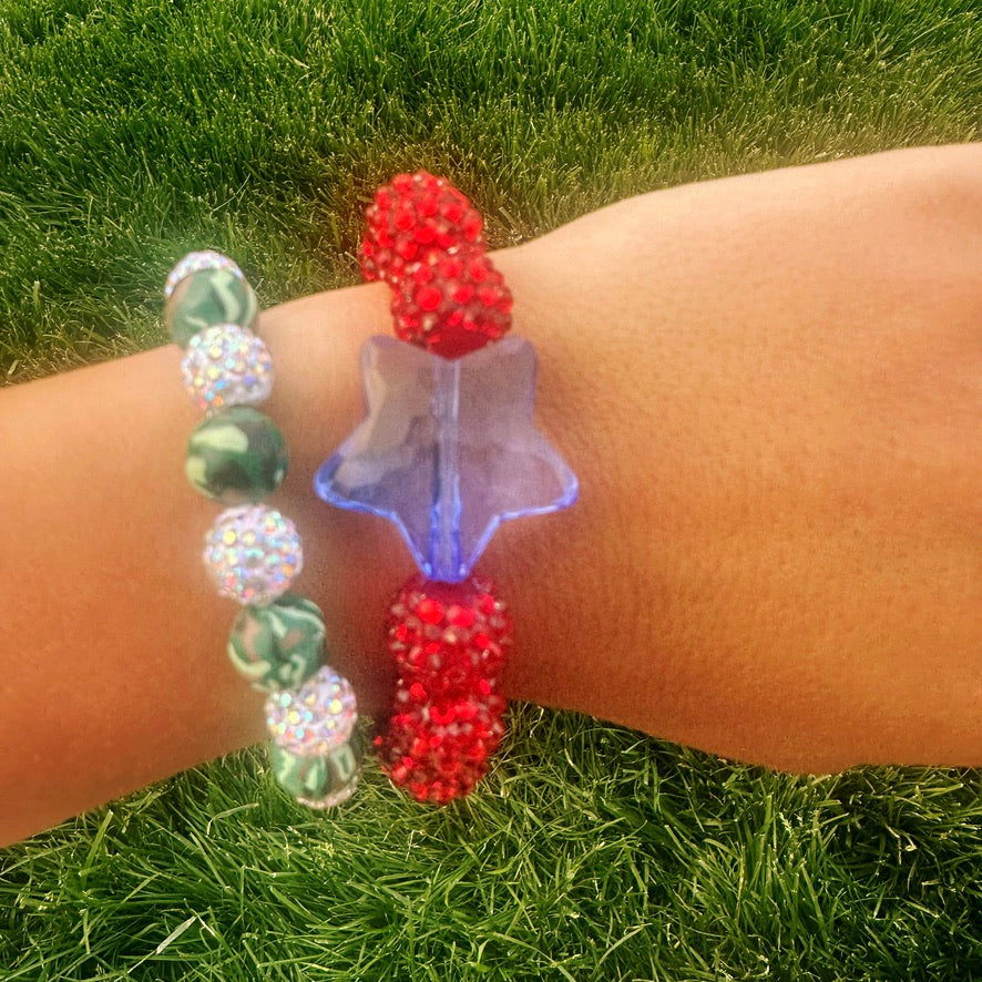 camo sparkle bracelet