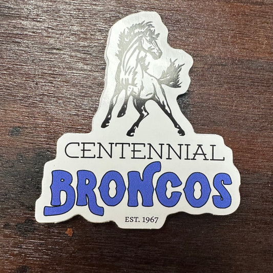 centennial broncos vinyl sticker