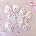 Load image into Gallery viewer, light pink red dot bow
