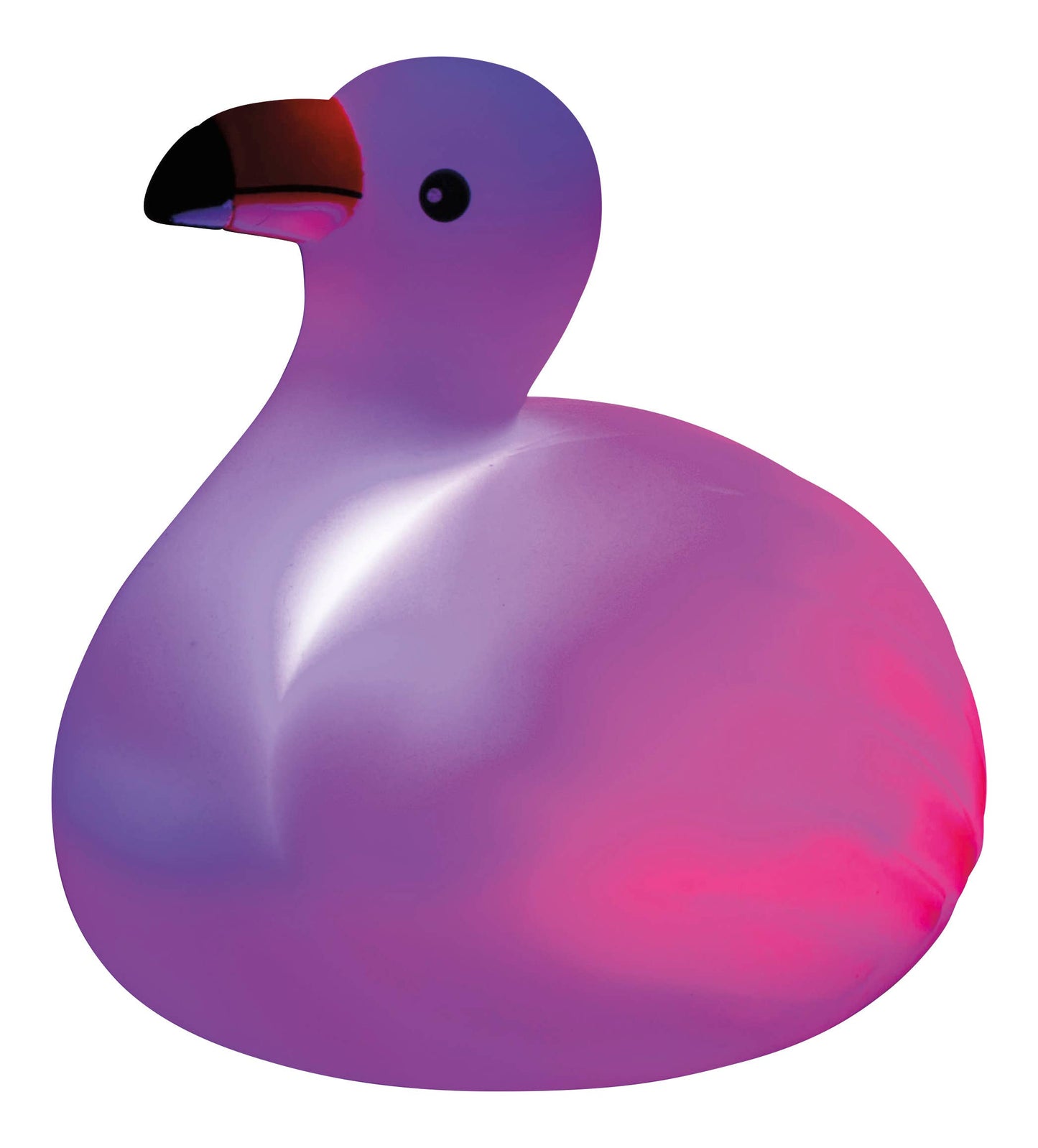light up flamingo floating bath toy