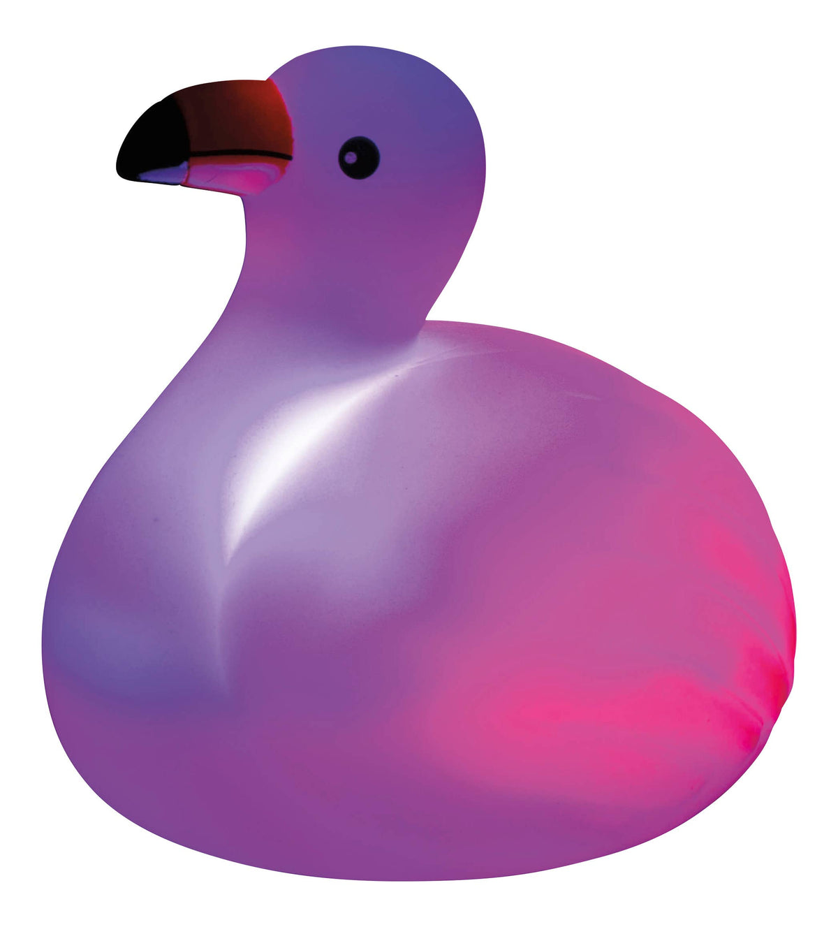 light up flamingo floating bath toy