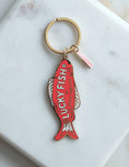 Load image into Gallery viewer, Good Fortune Fish Enamel Keychain
