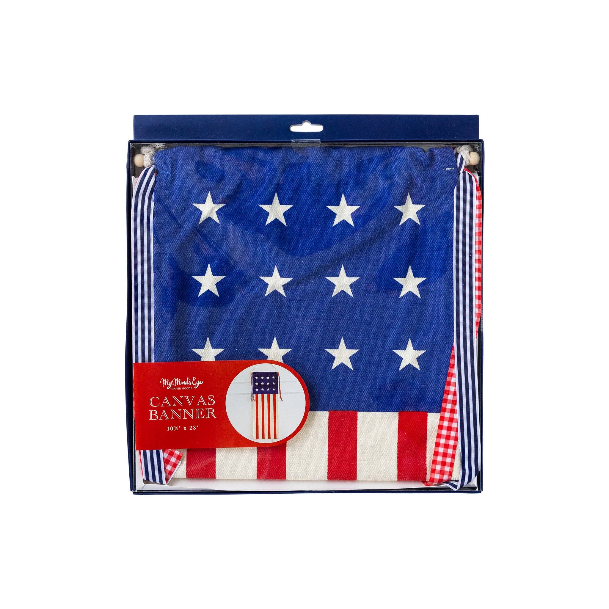 USA Flag Canvas Hanging Banner