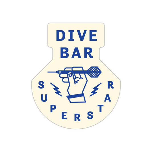 dive bar superstar vinyl sticker