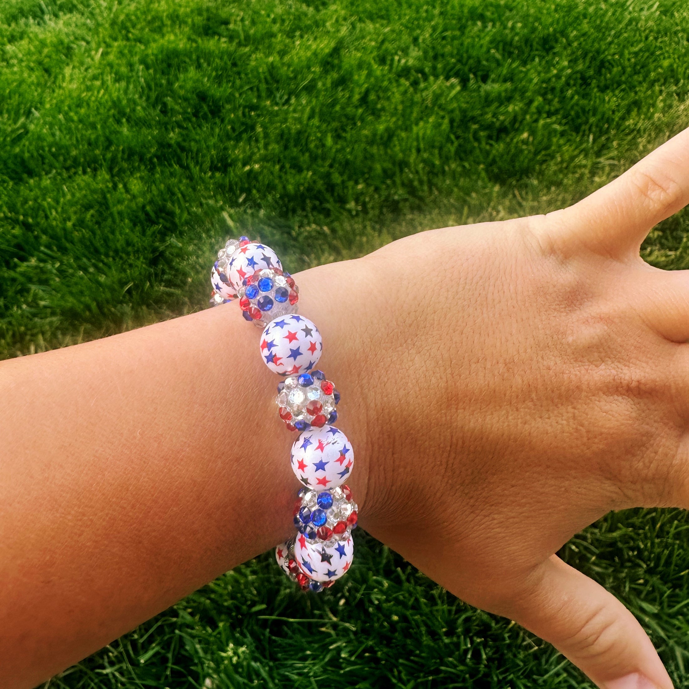 patriotic stars bracelet