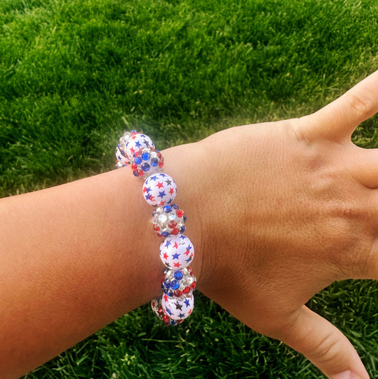 patriotic stars bracelet