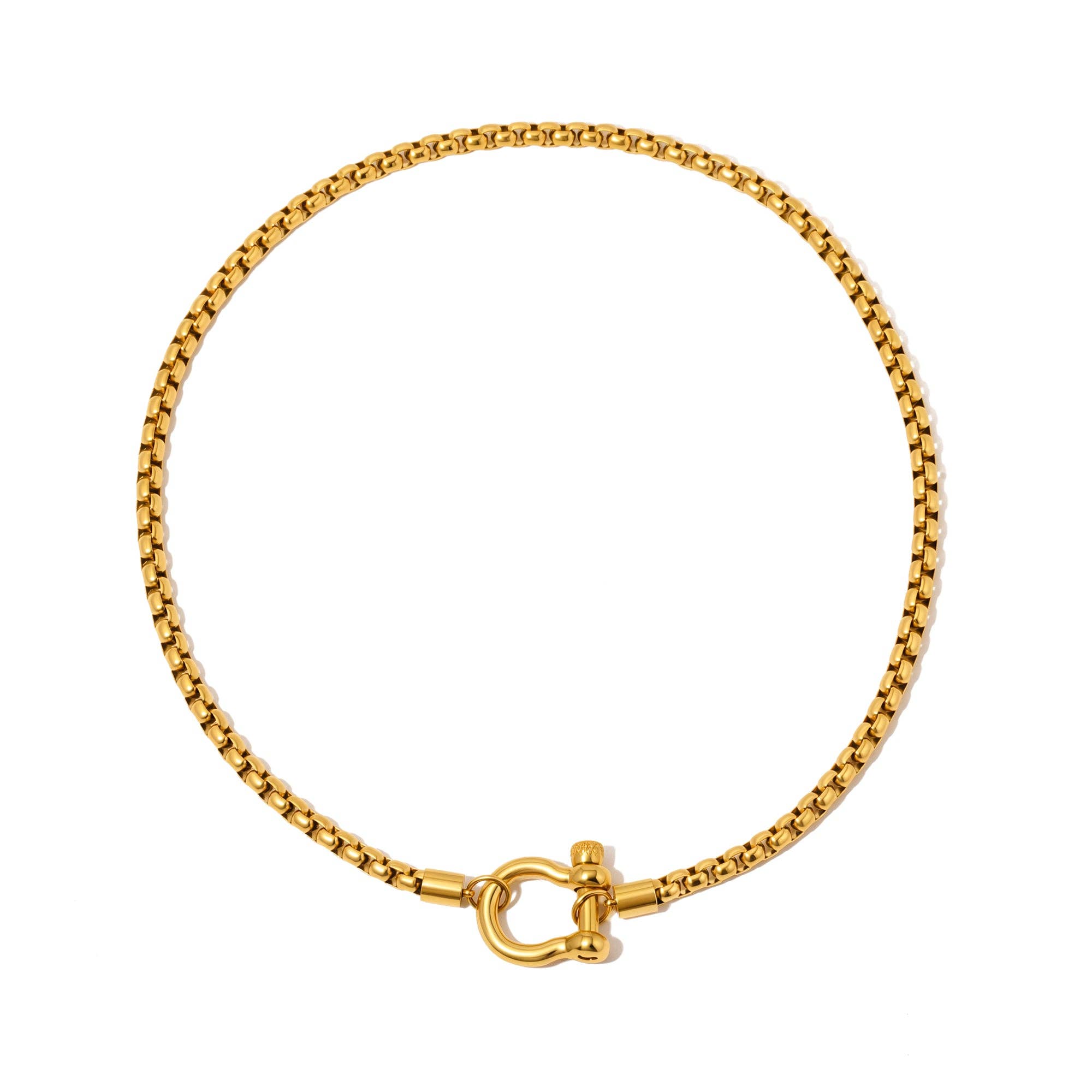 Lucky Me Horseshoe Toggle Necklace - WATERPROOF