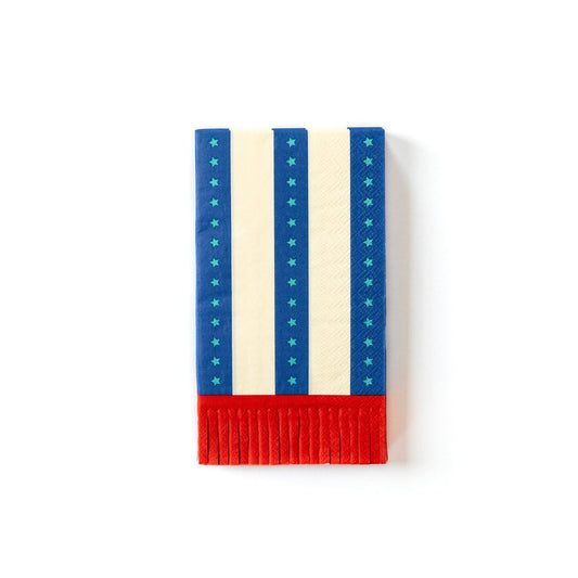 Stripes with Fringe Guest Towel Napkin