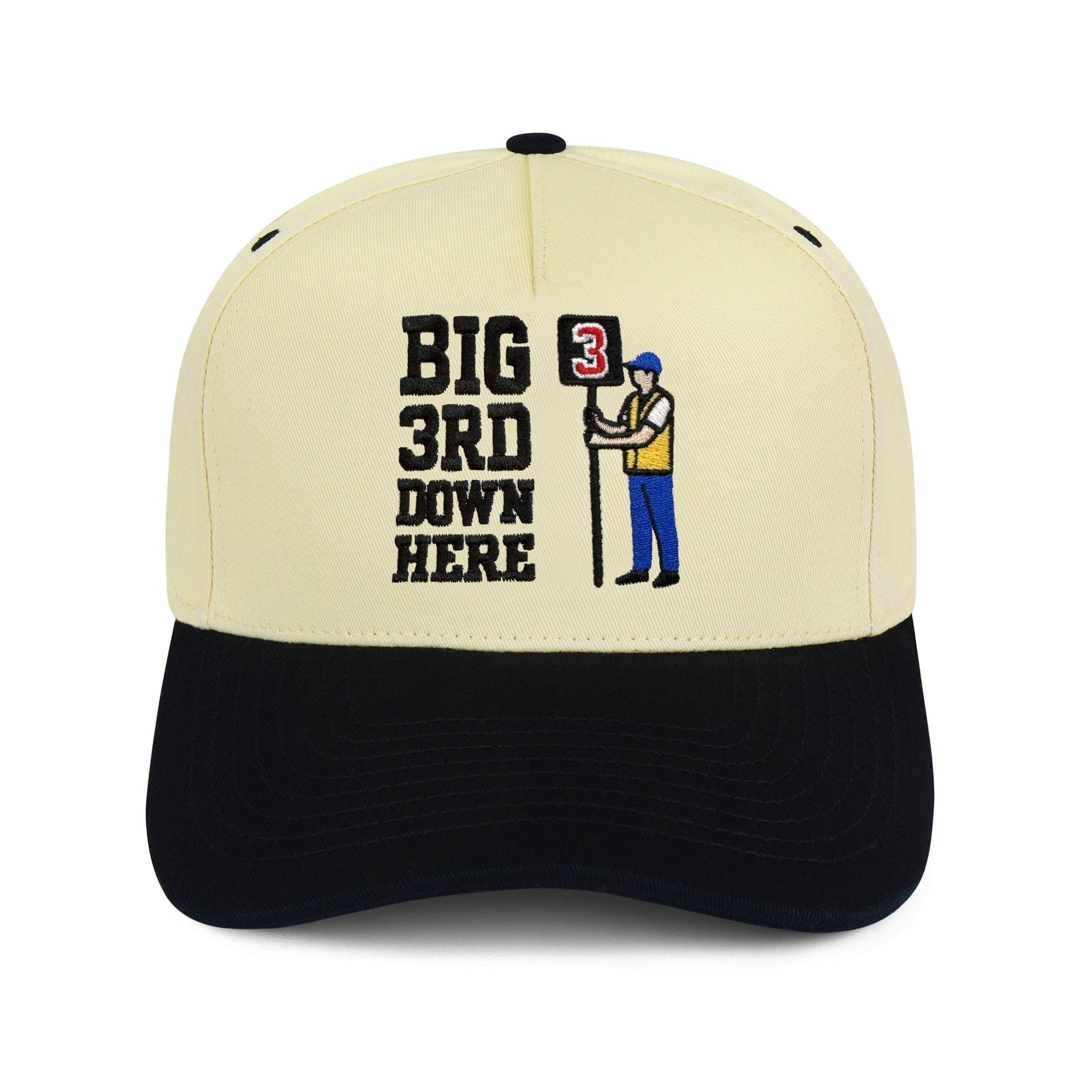Big 3rd Down Here Football Snapback - Funny