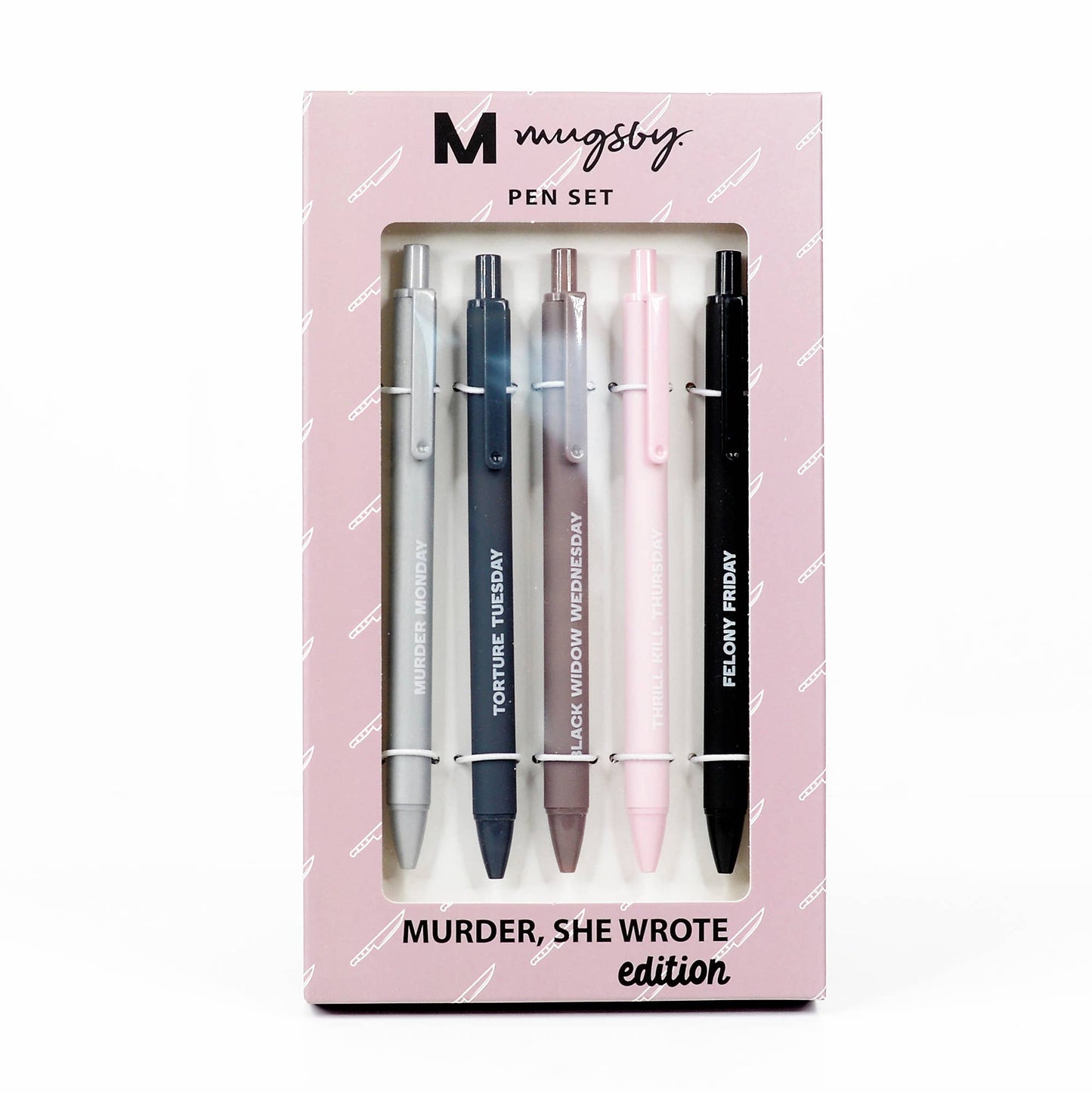 true crime pen set