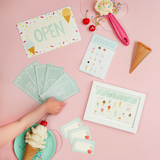 ice cream notepad activity set