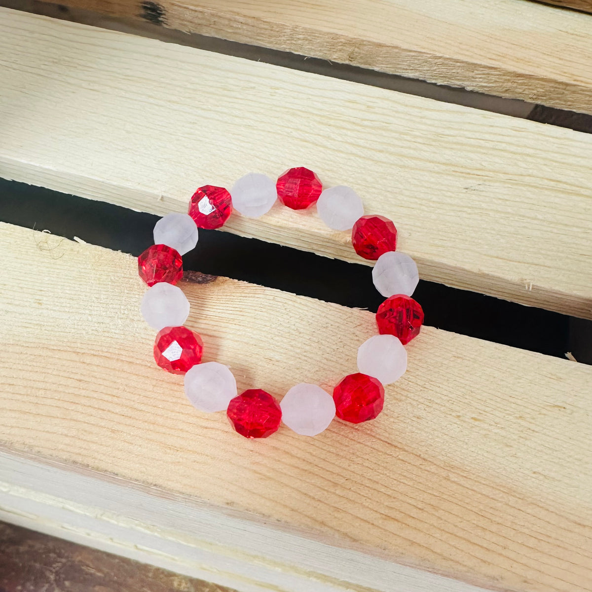 tiny Husker fan stretchy bracelet