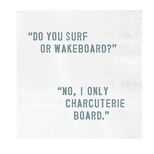 do you surf? cocktail napkins