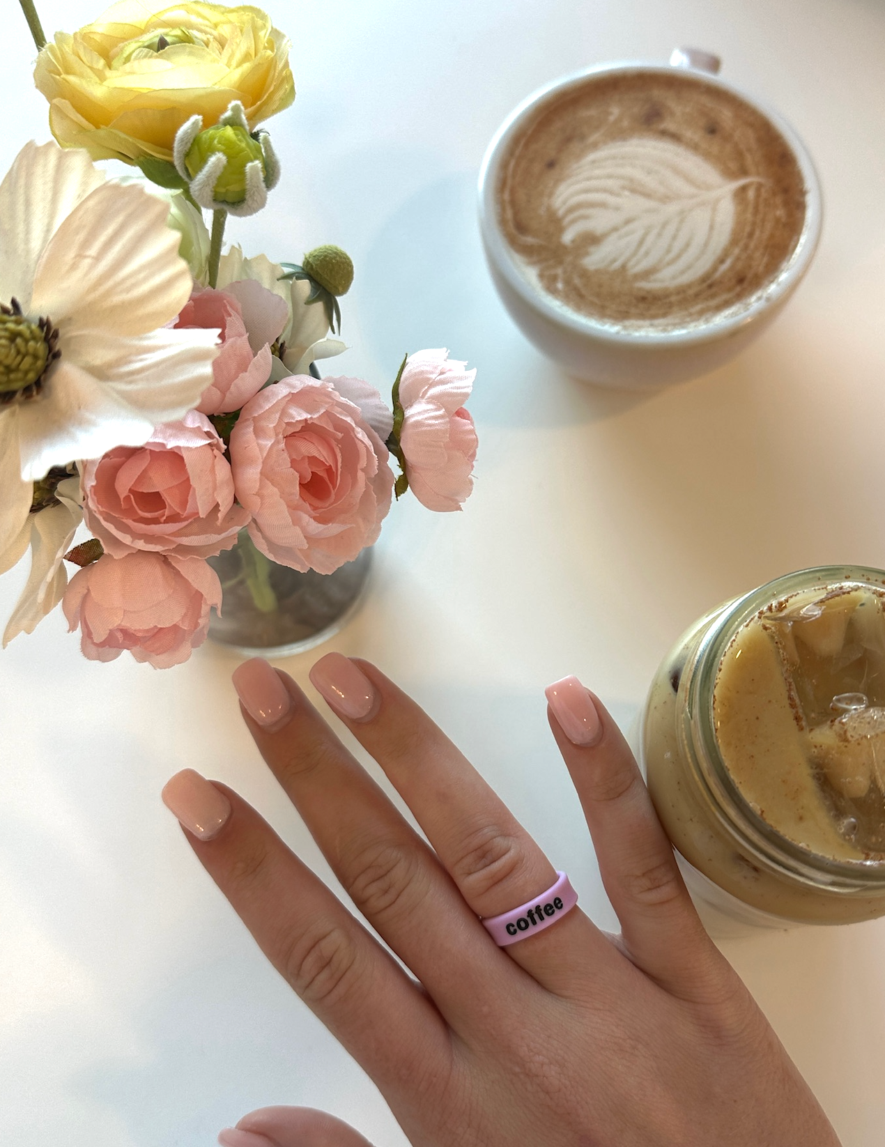Flip Reversible cocktails and coffee ring