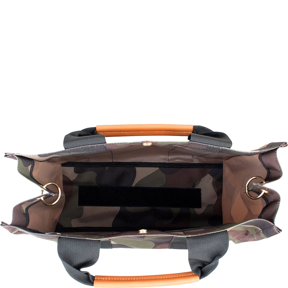 kylie camo nylon tote