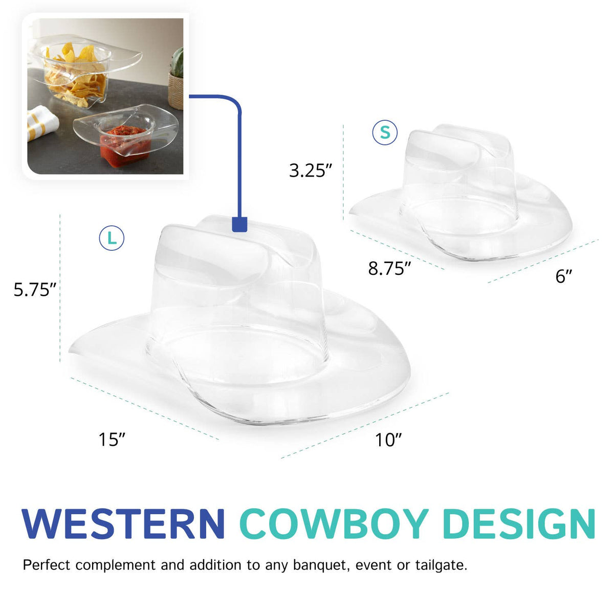 large acrylic cowboy hat