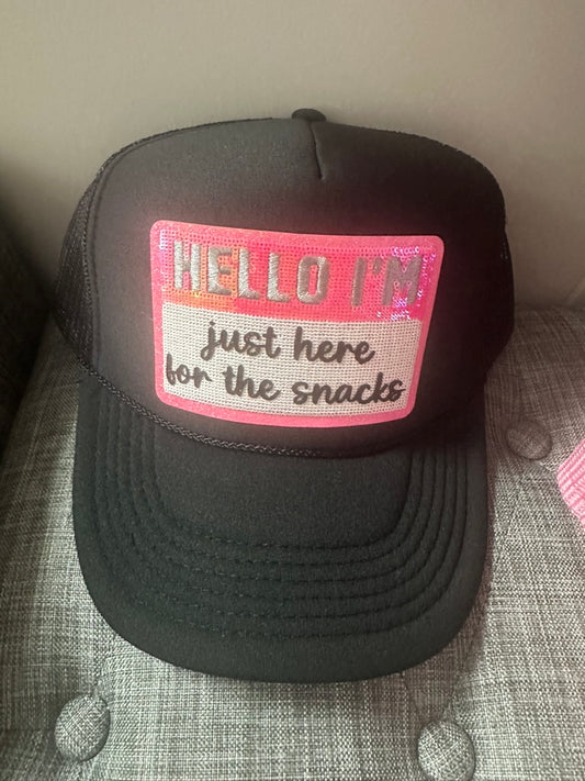 just here for the snacks trucker