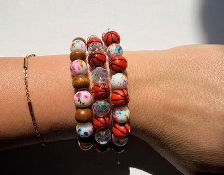 stretchy basketball bracelet