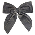 Load image into Gallery viewer, charcoal velvet bottle bow
