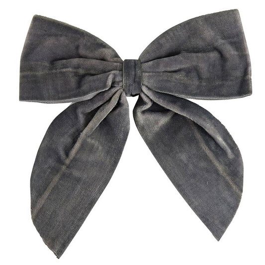 charcoal velvet bottle bow