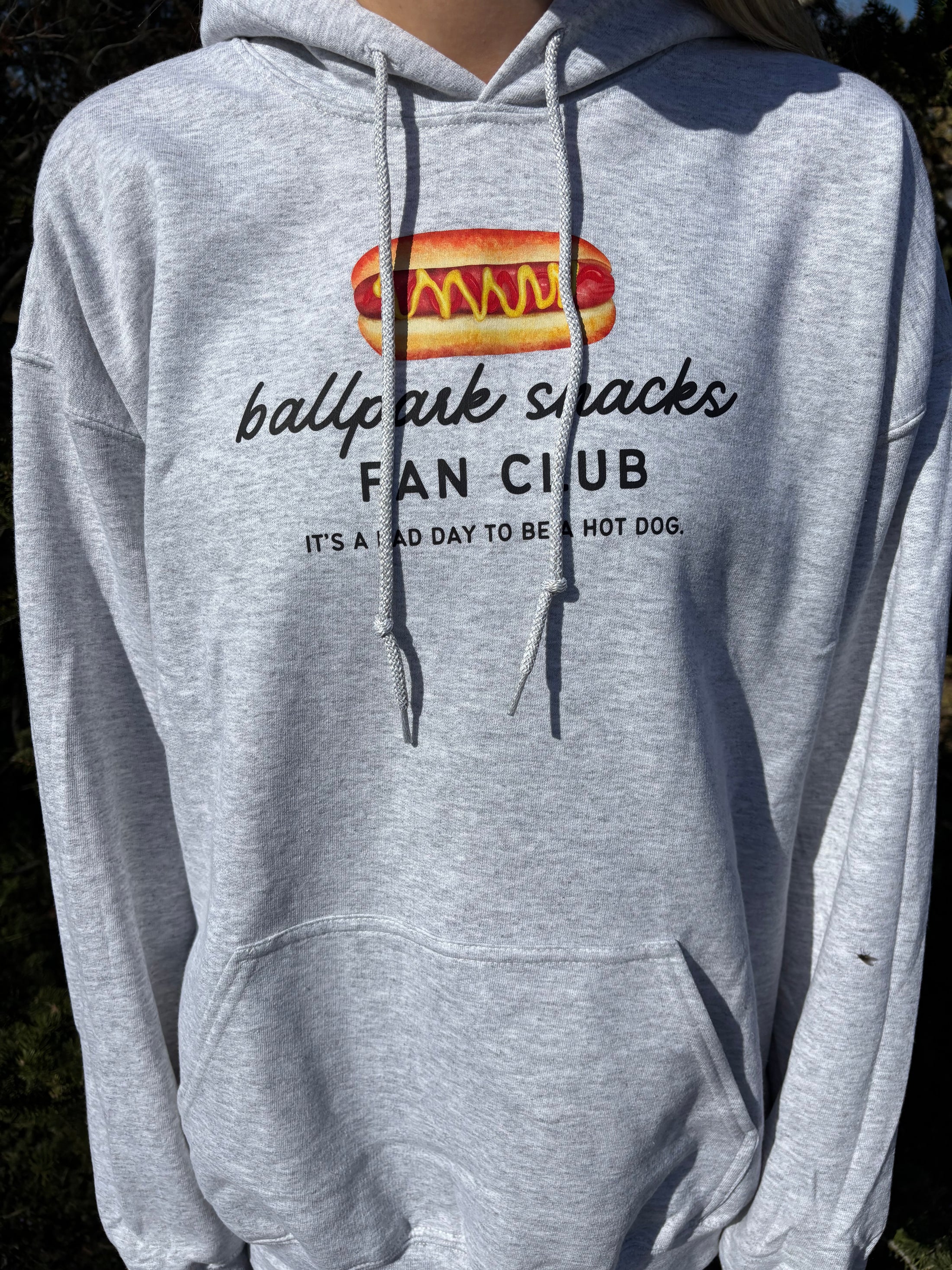 ballpark snack fan club hoodie