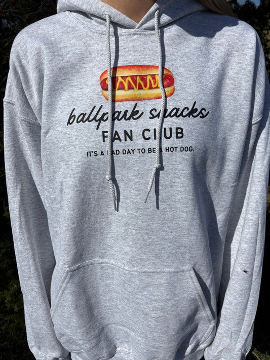 ballpark snack fan club hoodie