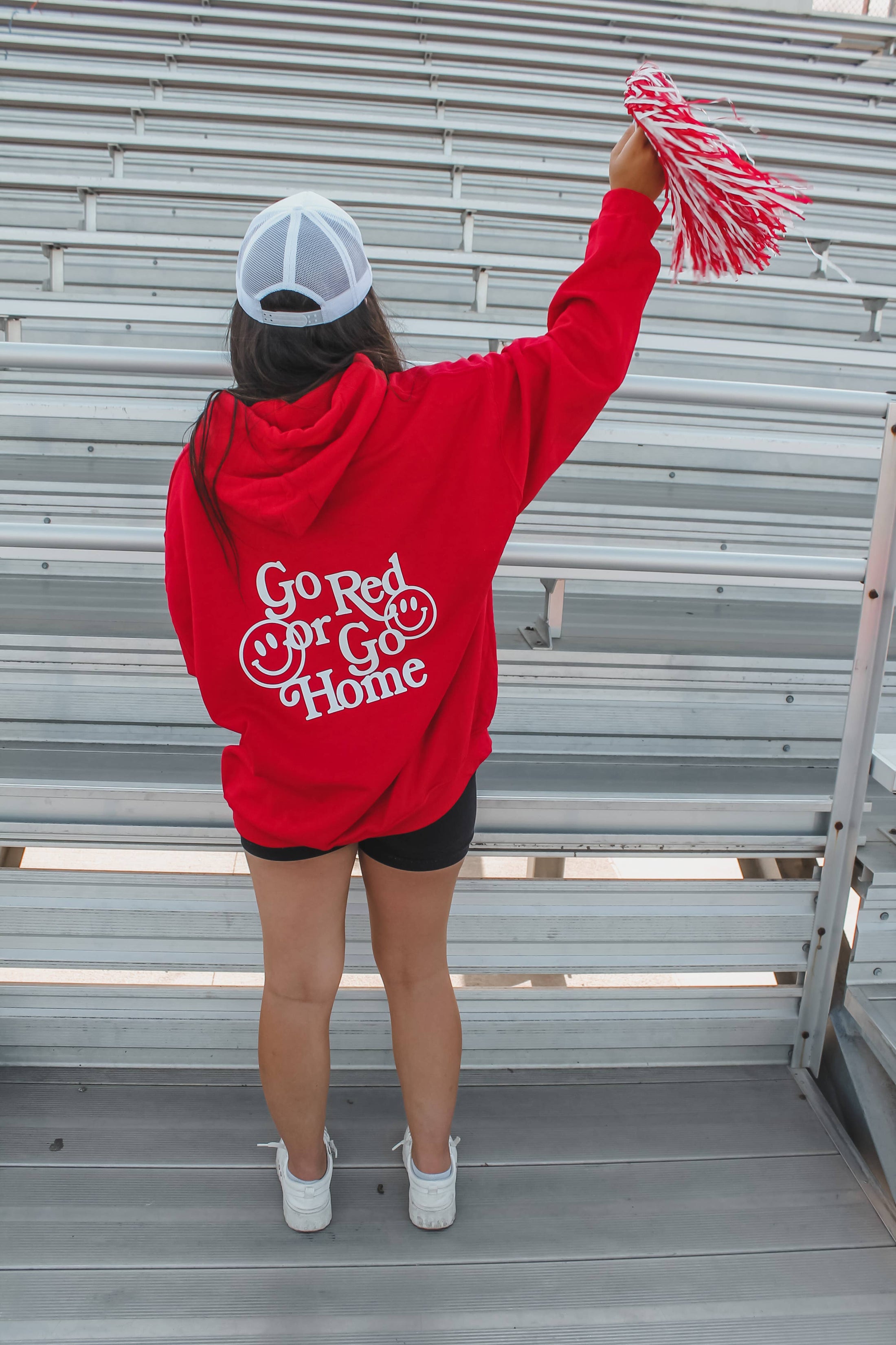 Go Red or Go Home Hoodie (Front + Back)