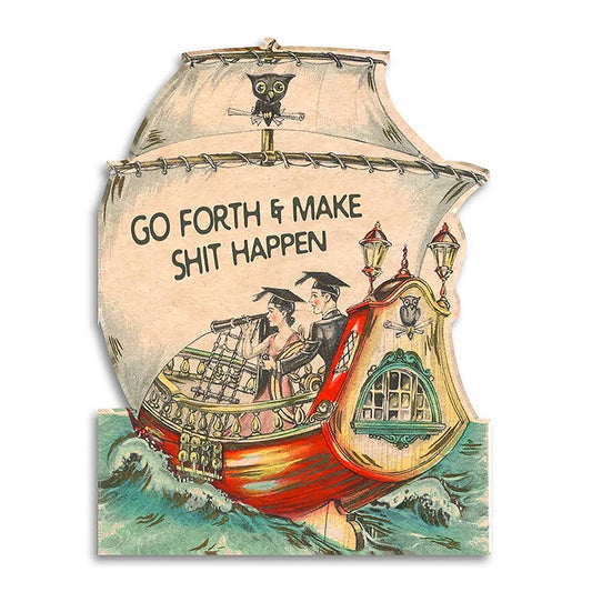 go forth graduation card