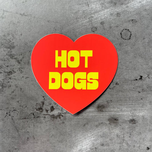 hot dogs vinyl sticker