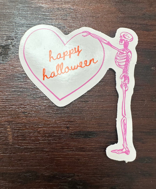 happy halloween vinyl sticker