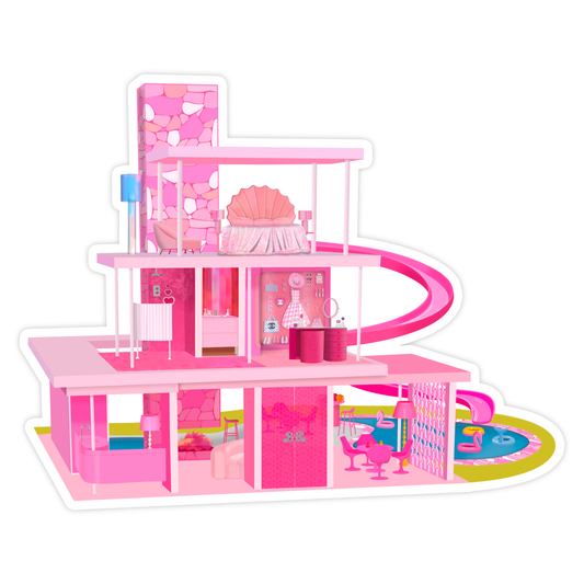 barbie dreamhouse vinyl sticker
