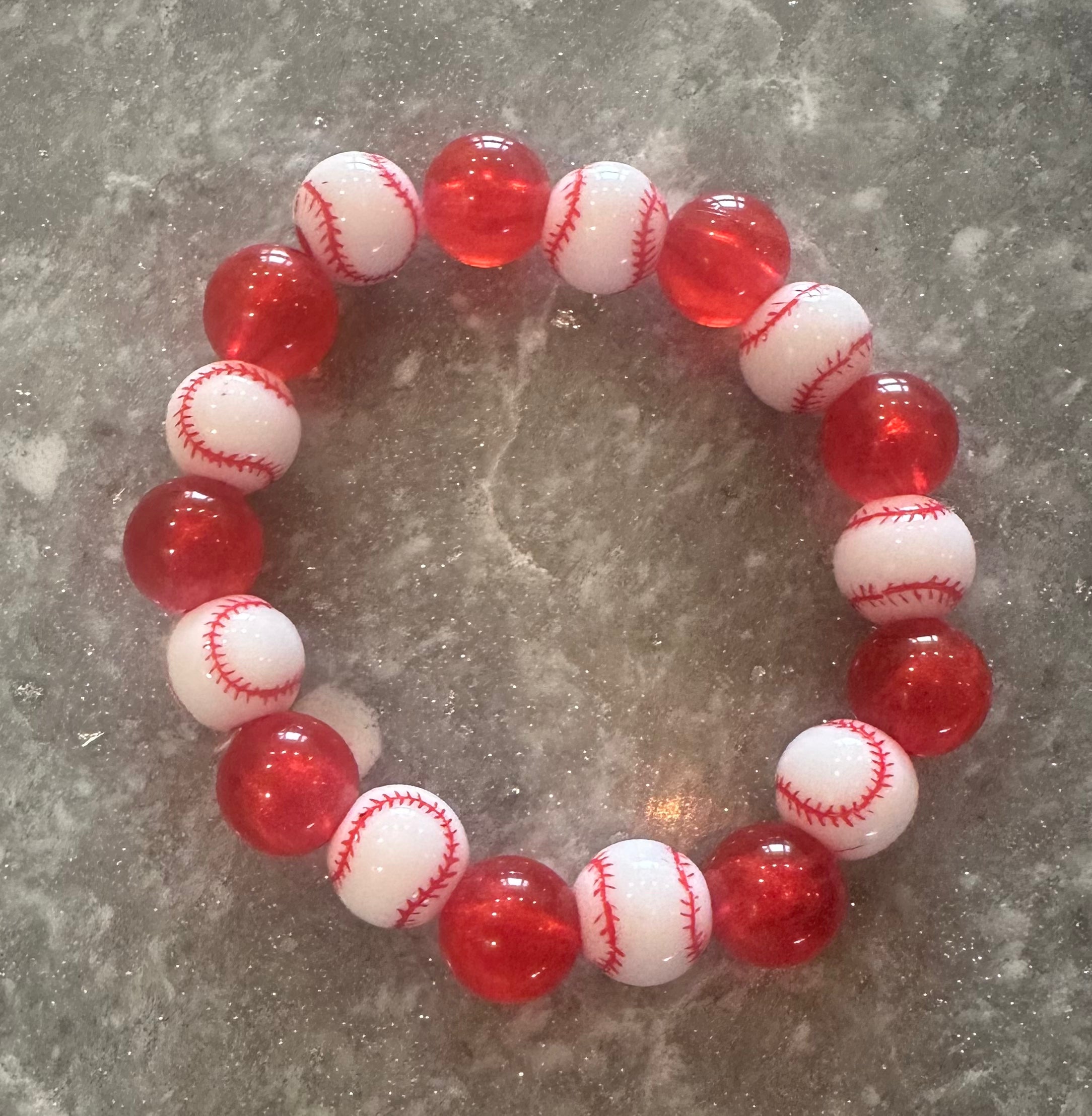 stretchy baseball bracelet