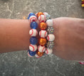 Load image into Gallery viewer, stretchy pearly baseball bracelet
