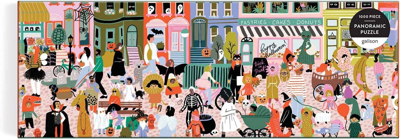 Fall Parade 1000 Piece Panoramic Puzzle