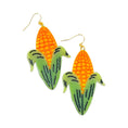 Load image into Gallery viewer, corn cob acetate earrings
