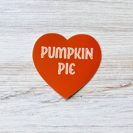 pumpkin pie vinyl sticker