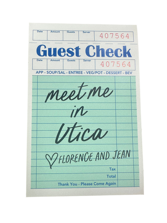 meet me at Florence & Jean vinyl sticker