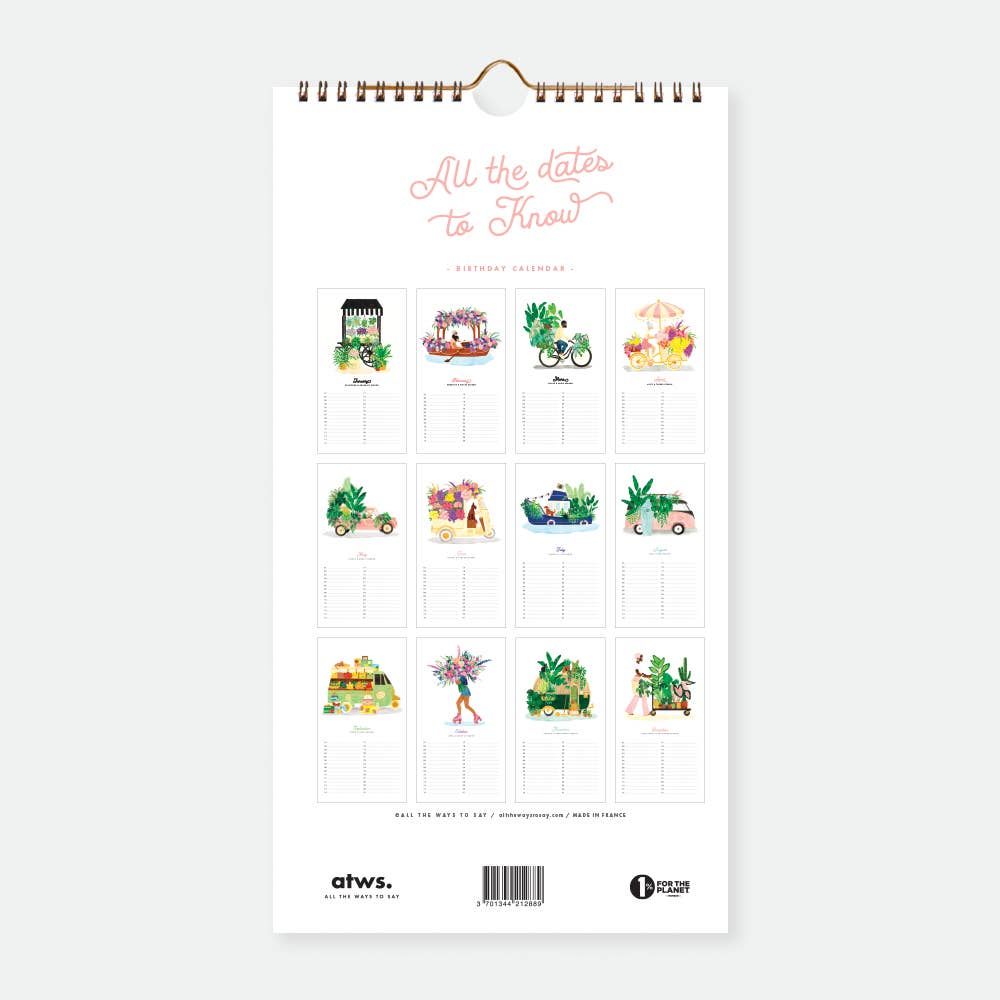 Birthday Calendar