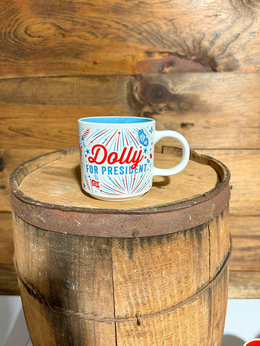 dolly for president mug
