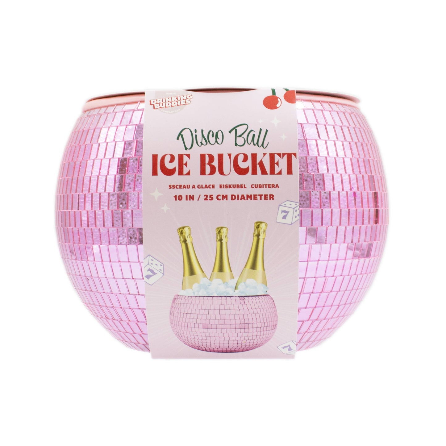 pink disco ice bucket