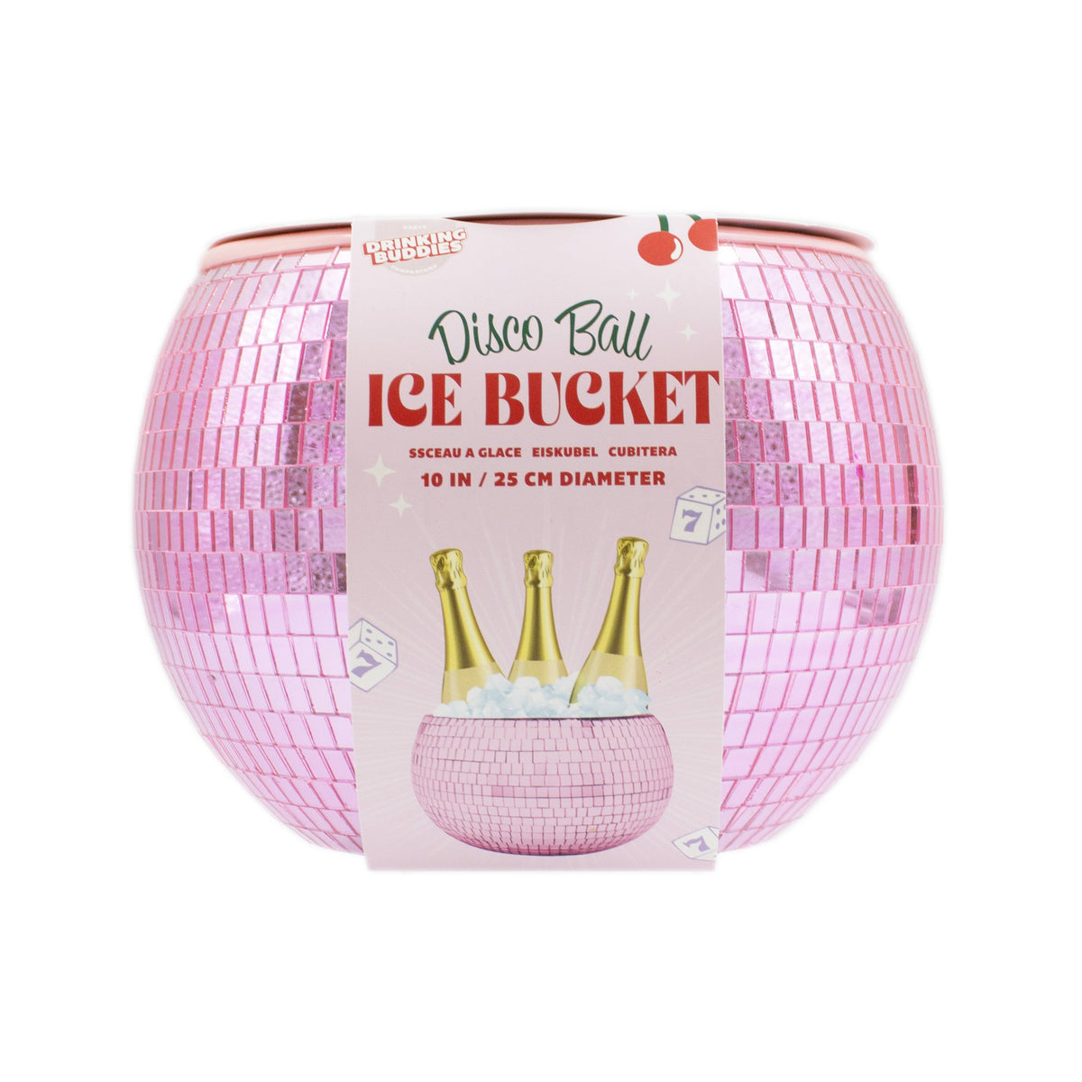 pink disco ice bucket