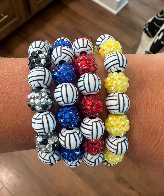 stretchy blingy volleyball bracelet