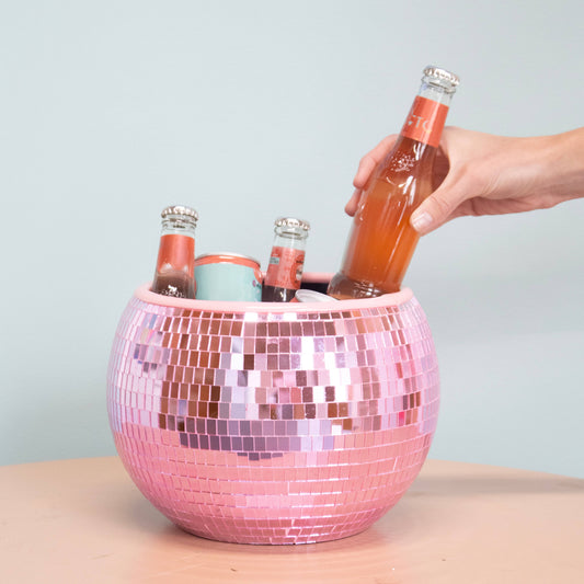 pink disco ice bucket