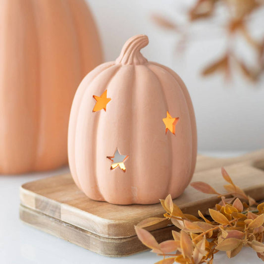 terracotta tea light holder