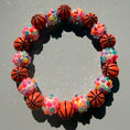 Load image into Gallery viewer, stretchy basketball bracelet
