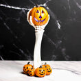 Load image into Gallery viewer, pumpkin skull hand
