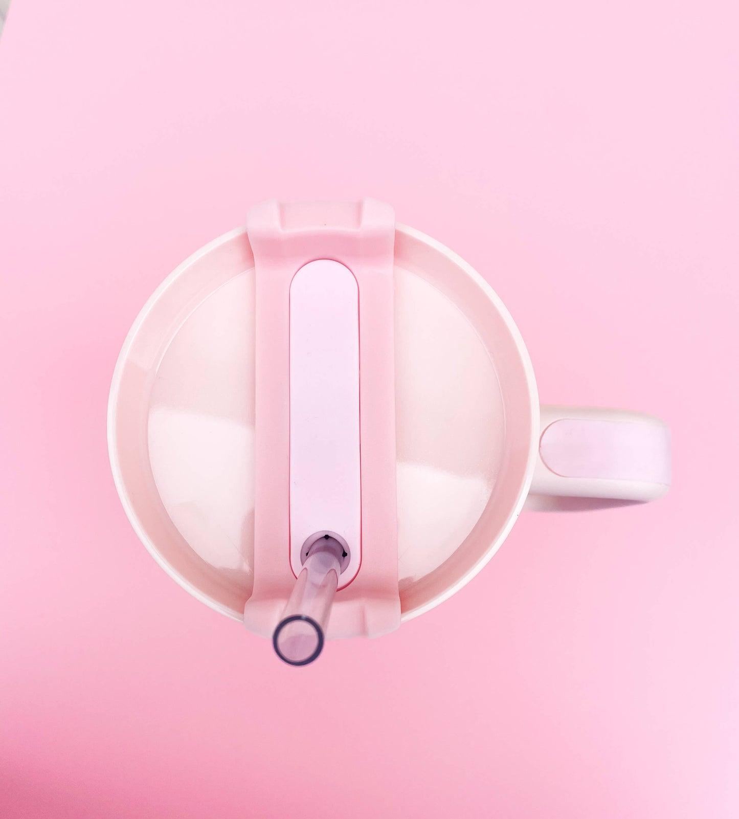 40 oz cream & pink floral tumbler